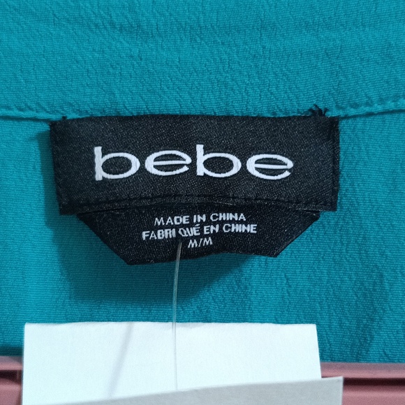 Bebe Boho Wide Sleeve Crop Top - turquoise - Picture 2 of 8